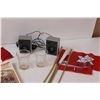 Image 3 : Mini Canadian Flags, Speakers(Untested), Book, Candleholders, Misc.