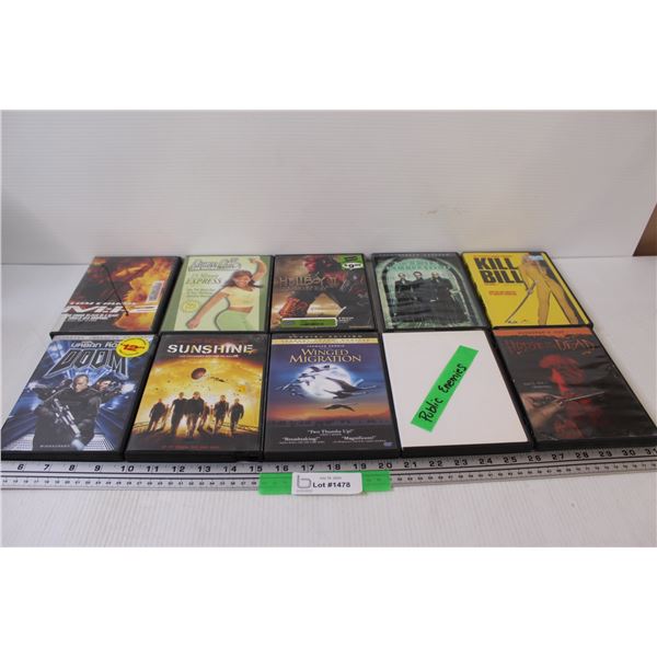 (10) DVDS: Mission Impossible, Hellboy, Kill Bill, Doom, Misc.