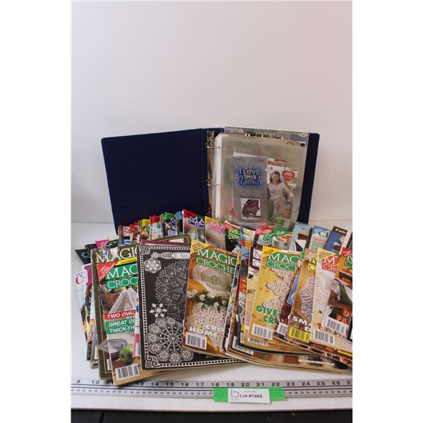 Crochet & Knitting Magazine & Binder Lot