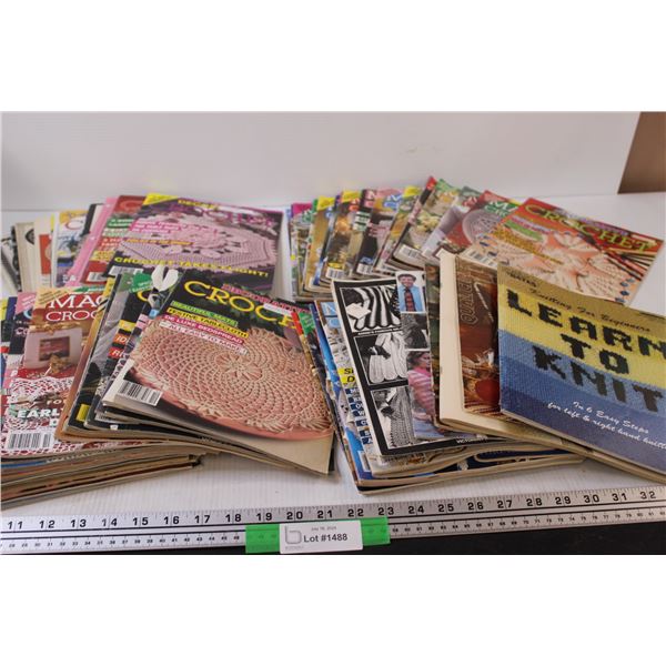Crochet & Knitting Magazine & Binder Lot