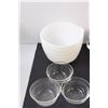 Image 2 : (9) Ice Cream Bowls, Wine Bottle Holder, Strainer, Mixing/Pouring Bowl, Misc.