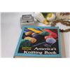 Image 5 : Knitting Book, Floral Clock, Purse, Picture Frame, Misc.