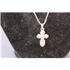 Image 2 : Sterling Silver Celtic Cross Style Necklace