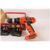 Image 1 : Black & Decker Fire Storm Drill w/(2) Batteries (No Charger) As Is