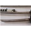 Image 3 : (3) Decorative Asian Swords w/ Wall Mount Hanger - 10" & 16" & 24" Blade Lengths (Not Sharpened)
