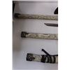Image 5 : (3) Decorative Asian Swords w/ Wall Mount Hanger - 10" & 16" & 24" Blade Lengths (Not Sharpened)