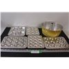 Image 1 : Bundt Pan, (5) Mini Cake Pans/Tart Tins - Various Shapes