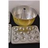 Image 2 : Bundt Pan, (5) Mini Cake Pans/Tart Tins - Various Shapes