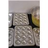 Image 3 : Bundt Pan, (5) Mini Cake Pans/Tart Tins - Various Shapes