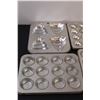 Image 4 : Bundt Pan, (5) Mini Cake Pans/Tart Tins - Various Shapes