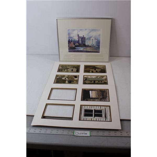 Building Picture - 14 1/2" x 12 1/2", (6) Abandoned Houses Pictures - 4" x 6"