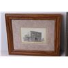 Image 2 : Empty Picture Frame - 9 1/4" x 11 1/2", (3) Pictures - 12 1/2" x 10 1/2", 8" x 10"
