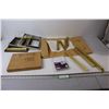 Image 1 : Assorted Picture Frames & Glass, Metal Frame Siding