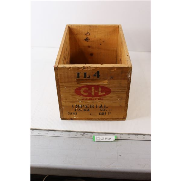 CIL Wooden Crate - 9 1/2" x 14 1/4" x 9"