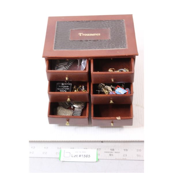 Treasures Jewelry Box - 7" x 5" x 5"H