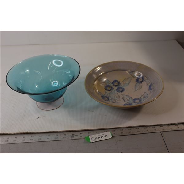 Floral Bowl, Glass Bowl