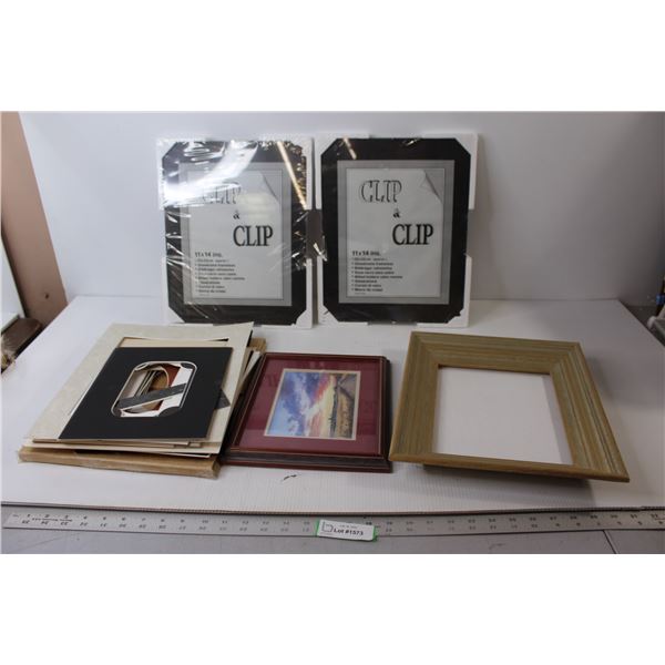 (2) Clip & Clip Frames, Cardboard Picture Fillers, Misc.