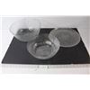 Image 1 : (2) Pressed Glass Bowls, Pressed Glass Tray