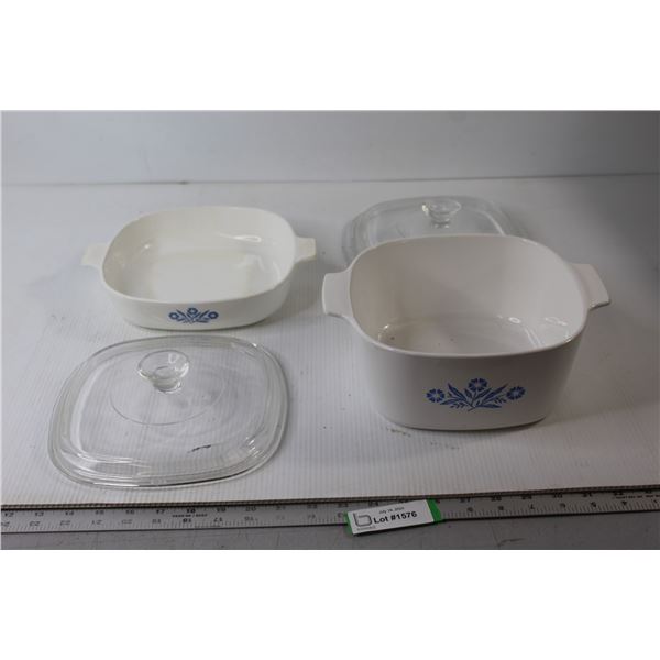 (2) Corning Ware Casserole Dishes