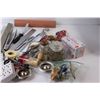 Image 3 : Assorted Cooking Utensils, 6 Prong Outlet, Freezer Bags, Misc.