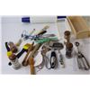 Image 3 : Assorted Cooking Utensils, Containers, Spices, Rolling Pin, Misc.