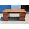 Image 5 : **2 Pcs office Desk with Keys - As Is, 59 3/4"x23 3/4"x56"H