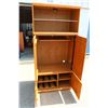 Image 2 : **Light Up Oak Cabinet/Entertainment Stand - 36"x20"x76"H