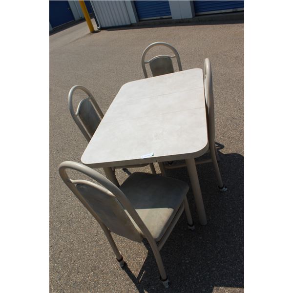 **5 Pcs Dining Table and Chairs - 47"Lx29 3/4Wx29 3/4"H, Without Leif - 35"L