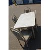 Image 1 : **5 Pcs Dining Table and Chairs - 47"Lx29 3/4Wx29 3/4"H, Without Leif - 35"L