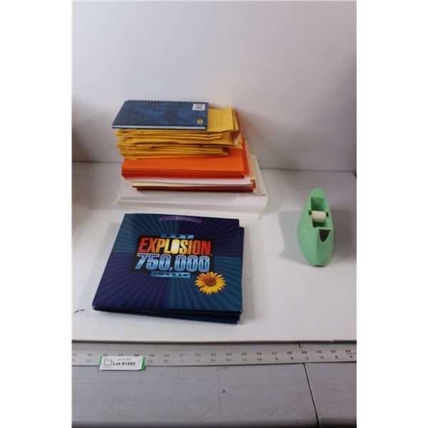 Assorted Paper & Envelopes, (2) Art Explosion Images