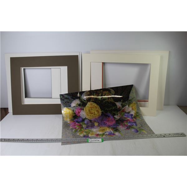 Assorted Picture Mats - Abstract Flower Photograph (20" x 16")