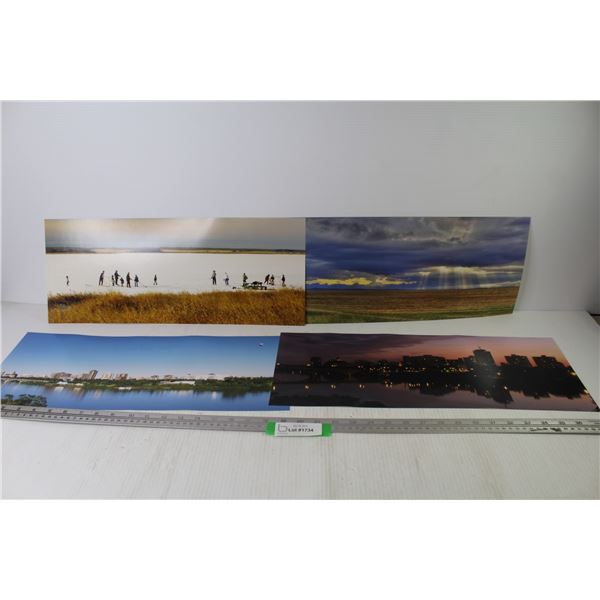 (4) Photographs (20" x 8")