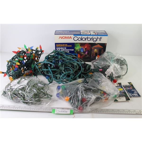 (6) Sets of Christmas Lights (untested - extra bulbs)