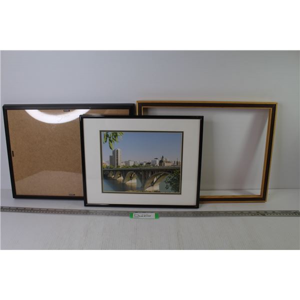 Framed Photograph of Saskatoon (14 1/2" x 11 1/2") - (2) Frames (17" x 13" - 16 1/2" x 12 1/2")