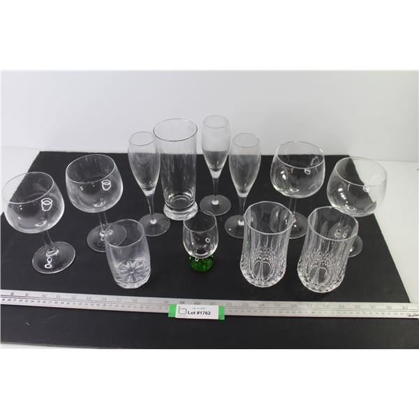 (12) Assorted Glasses
