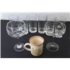 Image 4 : (8) Glasses - Glass Bowls - Cup