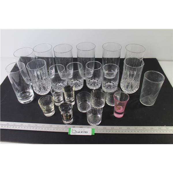 (23) Assorted Glasses