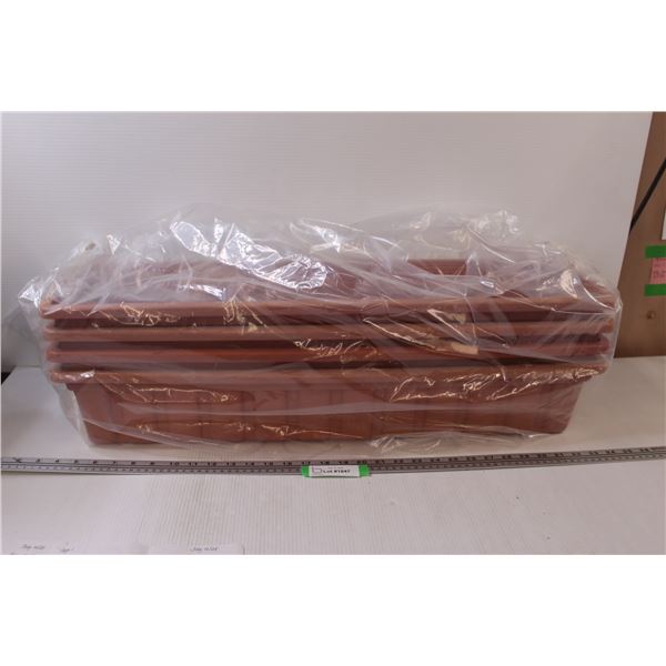 (4) Liners for Planters - 30" x 8" x 5"