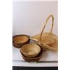 Image 1 : (5) Wicker Baskets - Various Sizes