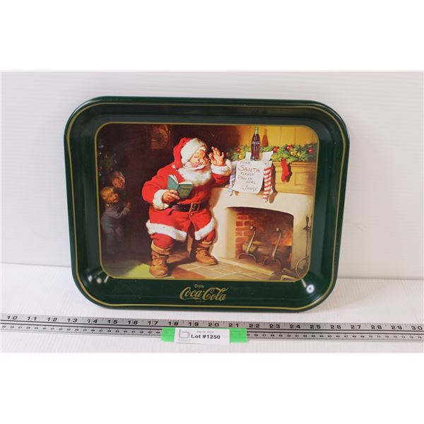 Coca Cola Serving Tray - Santa - 13" x 11"