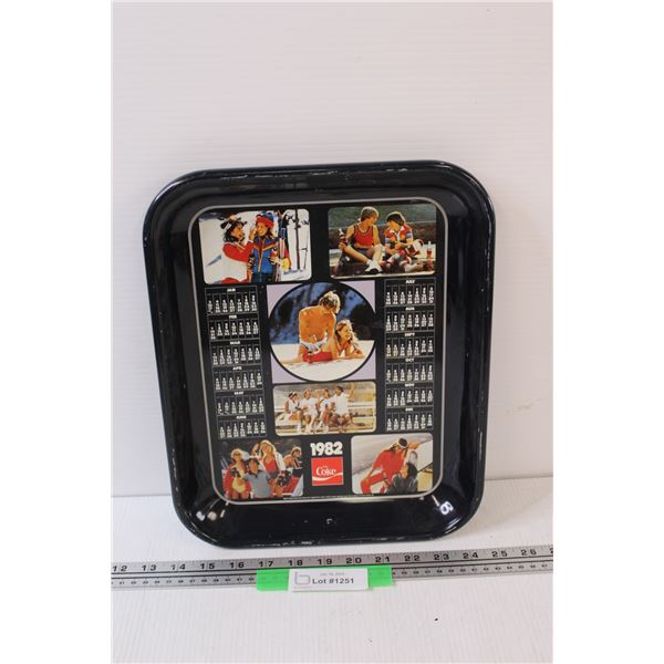 Coca Cola Serving Tray - 1982 Edition - 13" x 11"