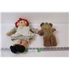 Image 1 : Raggedy Ann & Teddy Bear - as is