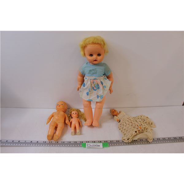 (4) Antique Dolls - as is