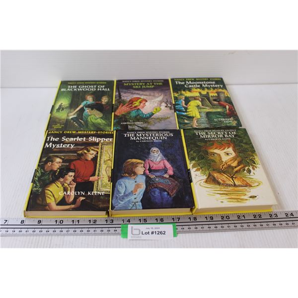 (6) Nancy Drew Hardcover Books - Like New