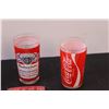 Image 2 : (2) Glass Cups (Budweiser & Coca Cola), (5) Paper Cups, (2) Coasters