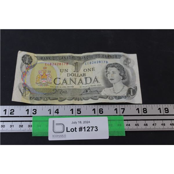 Canadian Dollar Bill - 1973