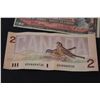 Image 3 : (2) Canadian Two Dollar Bills - 1986 & 1954 (Has Scotch Tape)