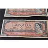 Image 2 : (2) Canadian Two Dollar Bills - 1954 (Has Scotch Tape)