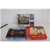 Image 1 : (3) Puzzles: Mt. Rushmore, Lake, Hot Air Balloons - as is
