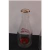 Image 3 : (3) Glass Milk Jugs: 10" & 8" x 6" Tall